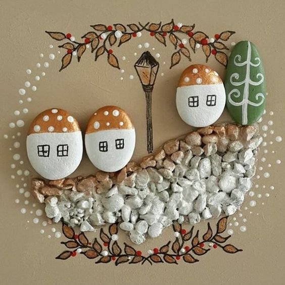 Роспись камешков после моря Роспись камешков после моря