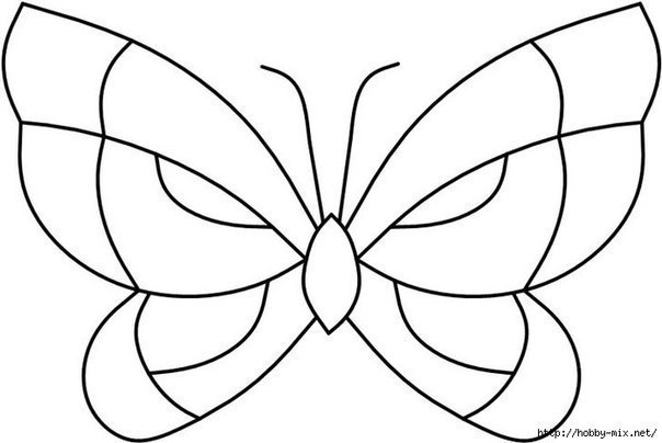 Бабочки из пластилина + шаблоны Бабочки из пластилина + шаблоны
