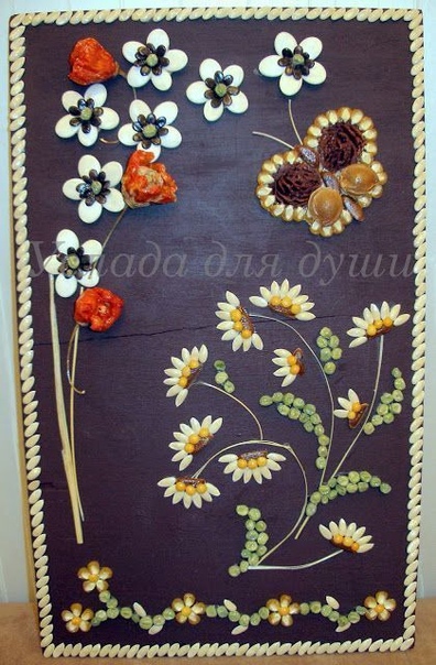 Панно из зерен и круп Панно из зерен и круп