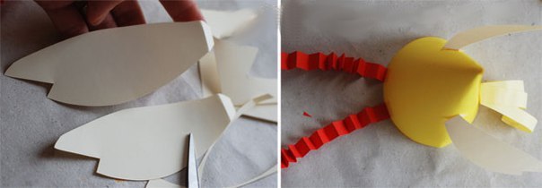 Курочки из цветной бумаги. Курочки из цветной бумаги.