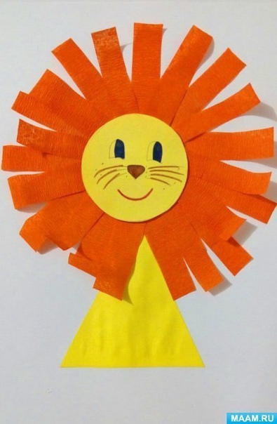 Львёнок из геометрических фигур Львёнок из геометрических фигур