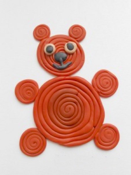 Лепим из пластилиновых жгутиков