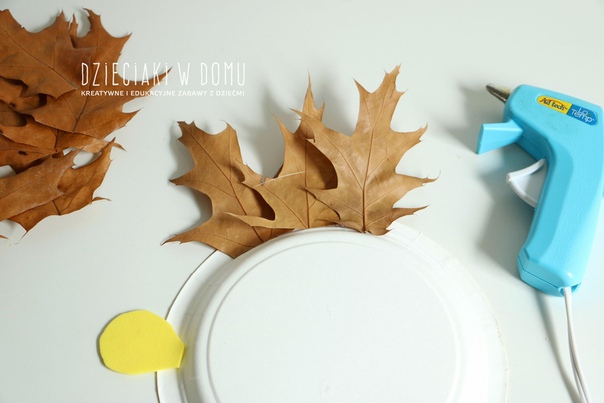 Осенняя поделка «львёнок»