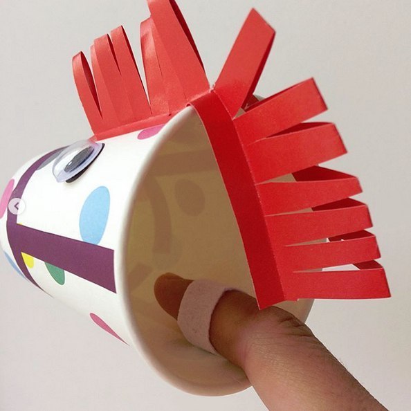 Пальчиковые игрушки  из бумажных стаканчиков