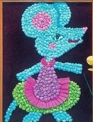 Мозаика из салфеток