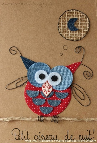 Забавные джинсовые аппликации