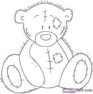 Рисуем мишку тедди.