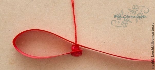 Елочка из ленточек и бусин