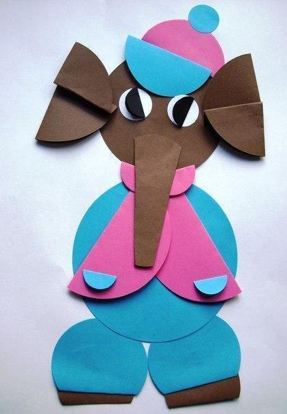 Аппликация из кружочков Аппликация из кружочков