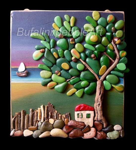 Поделки из камешков