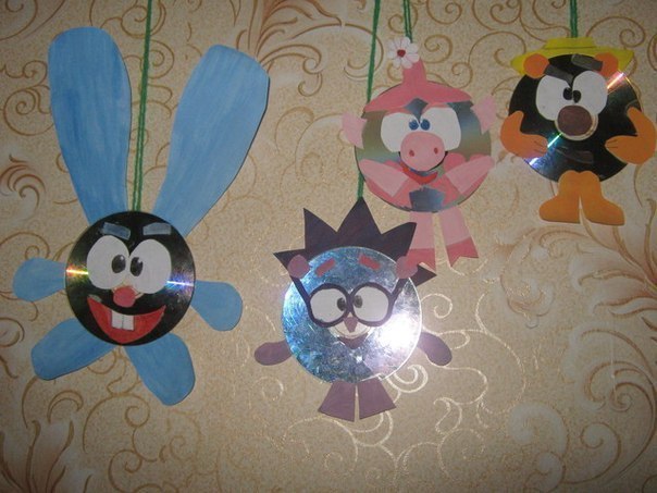 Смешарики из cd-дисков Смешарики из cd-дисков