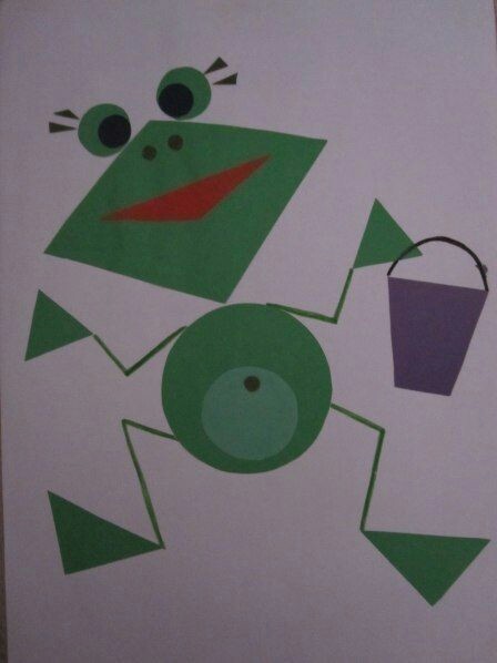 Аппликация из геометрических фигур