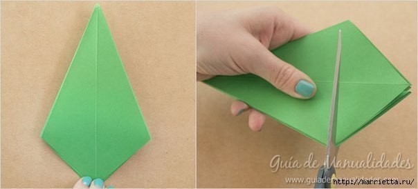 Оригами ёлочки