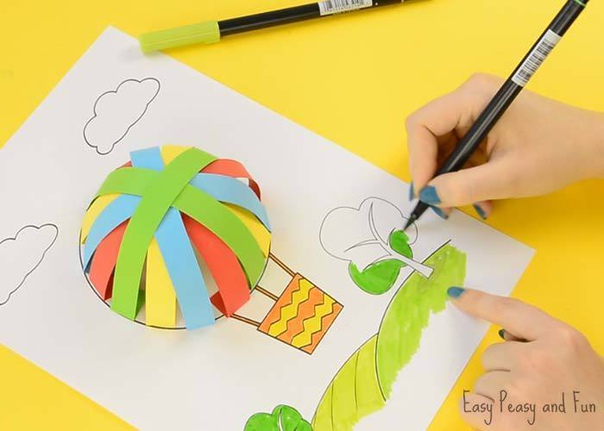 Воздушный шар из бумаги Воздушный шар из бумаги