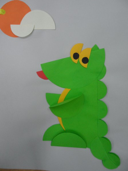 Аппликация из кружочков Аппликация из кружочков