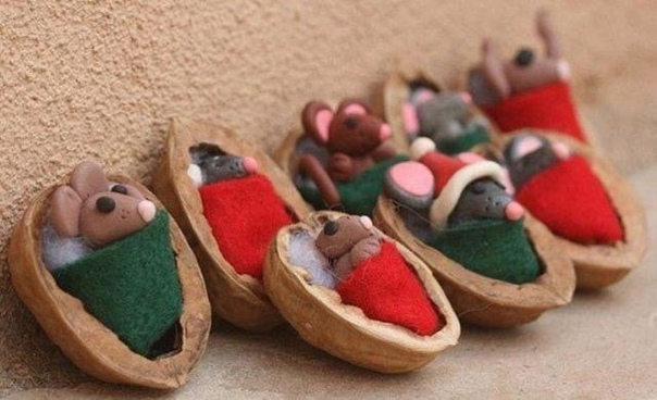 Мастерим с детьми из ореховой скорлупы. идеи для творчества