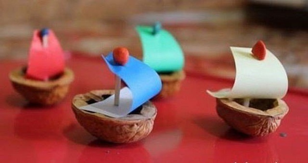 Мастерим с детьми из ореховой скорлупы. идеи для творчества