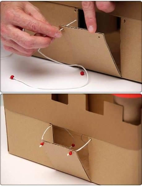 Замок из картона