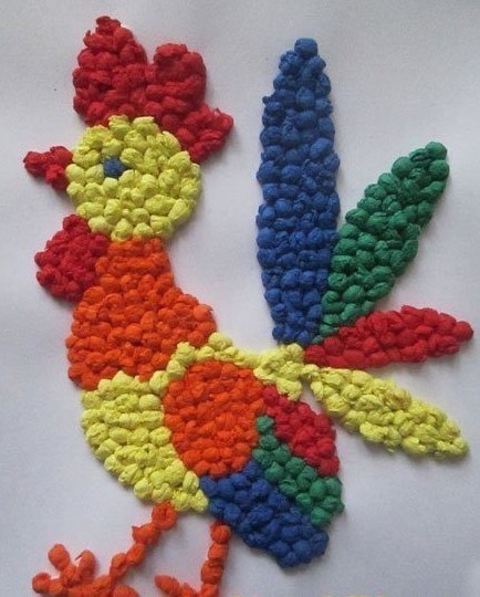 Мозаика из салфеток