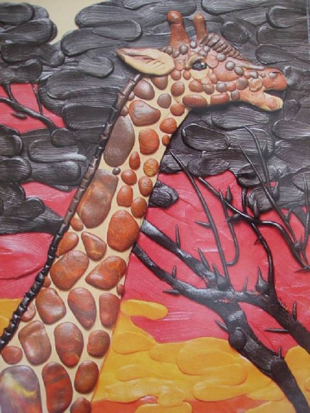 Творческое занятие с детьми "пластилиновые картины"