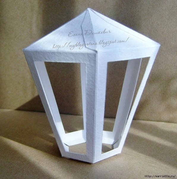 Фонарик из картона Фонарик из картона