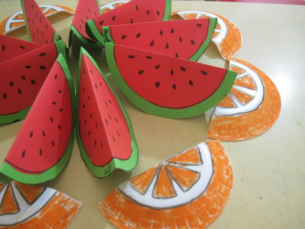 Идеи для поделок "фрукты. ягоды" 