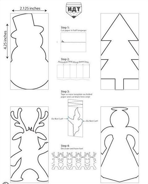 Новогодние гирлянды из бумаги Новогодние гирлянды из бумаги