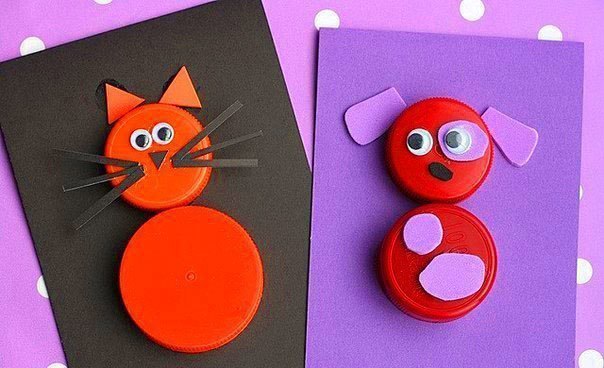 Поделки из крышек