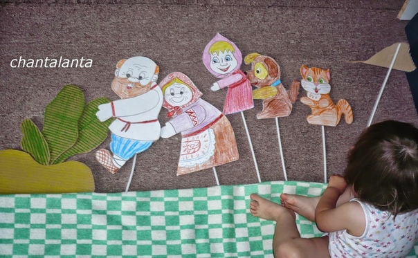 Кукольный театр из палочек от мороженого Кукольный театр из палочек от мороженого