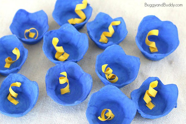 Творческое занятие "колокольчики-объемная аппликация"