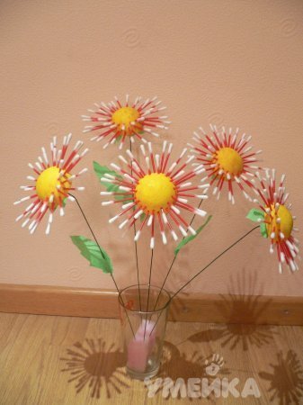 Поделки из ватных палочек Поделки из ватных палочек