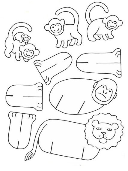 Веселый зоопарк из картона