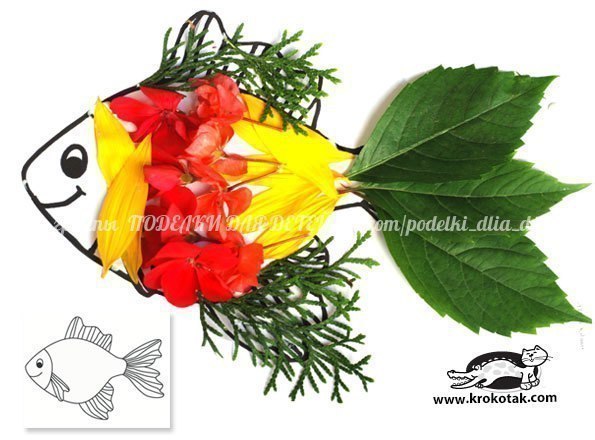 Аппликация-гербарий