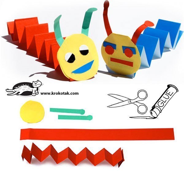 Поделки из бумаги сложенной гармошкой Поделки из бумаги сложенной гармошкой