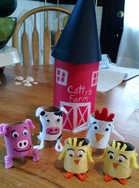 Поделки с детьми из картонных втулок Поделки с детьми из картонных втулок