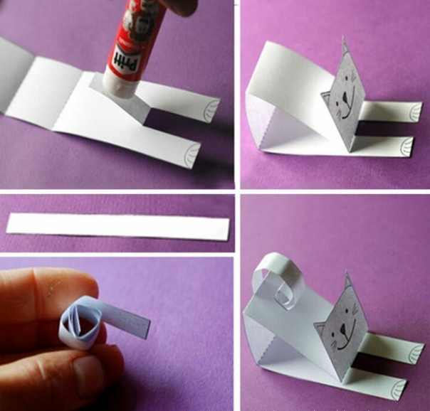 Кошечки из бумаги Кошечки из бумаги