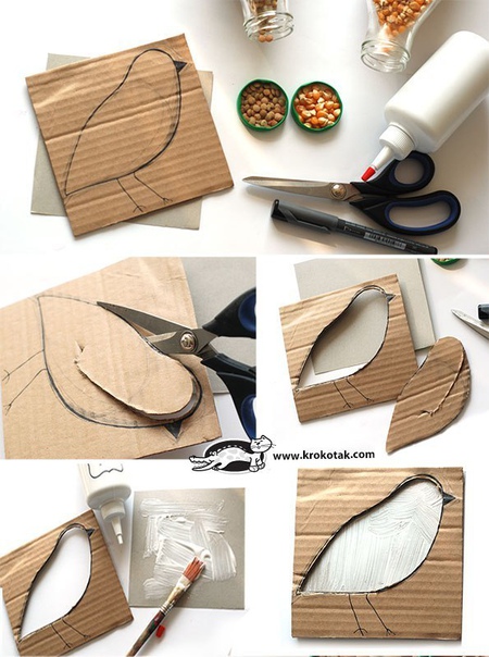 Аппликация из круп