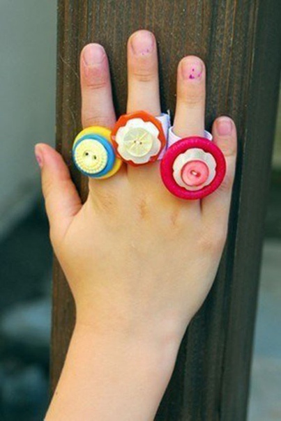 Поделки из пуговиц ✂