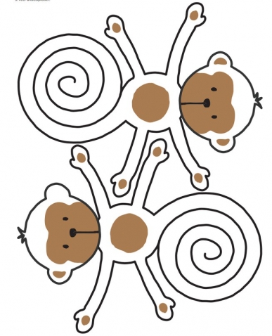 Обезьянка с бананом Обезьянка с бананом