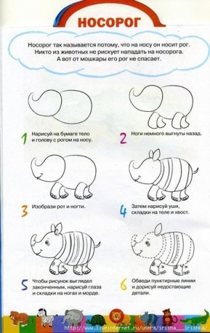 Рисуем животных . Рисуем животных .