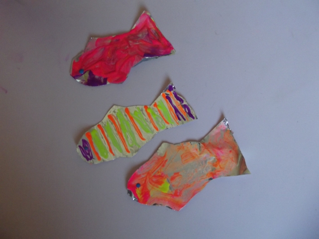 Рыбки из фольги !