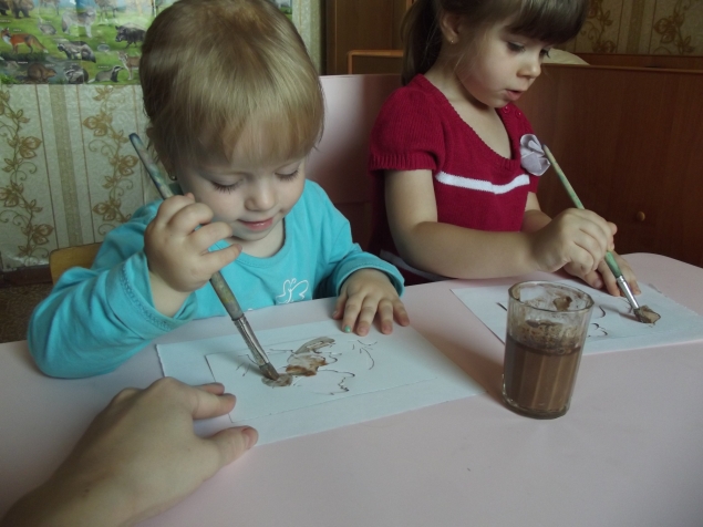 Шоколадные краски .