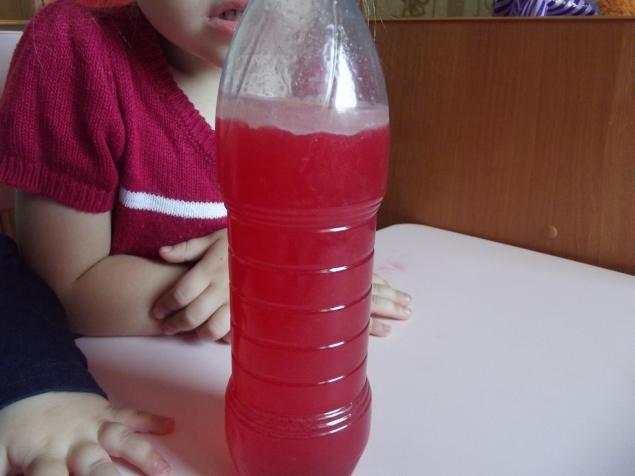 Вода с пузырьками .