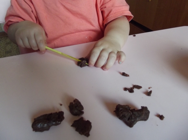 Игры с пластилином .