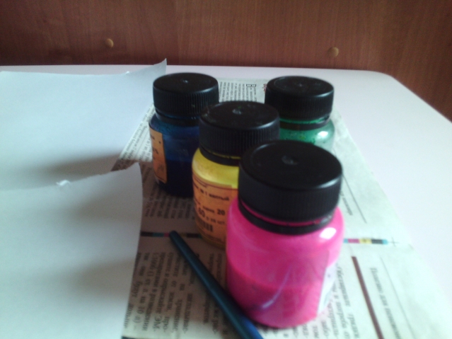 Рисуем брызгами .