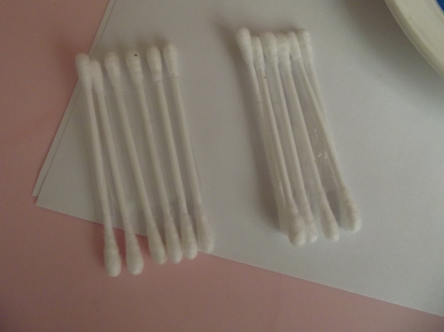 Рисуем ватными палочками .. Рисуем ватными палочками ..