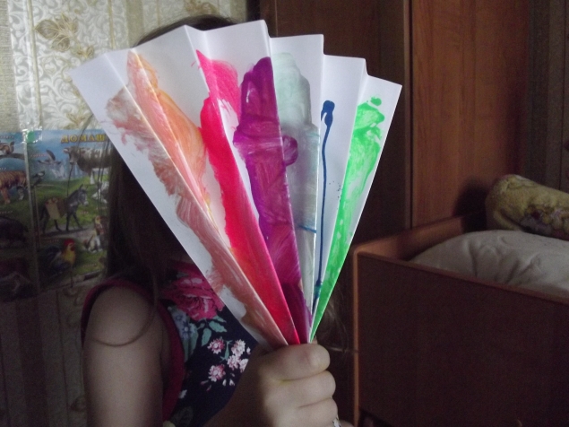 Поделка " Веер " . Поделка " Веер " .