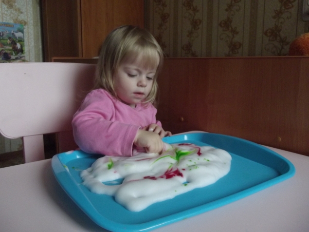 Рисование на пене . Рисование на пене .