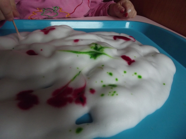 Рисование на пене . Рисование на пене .