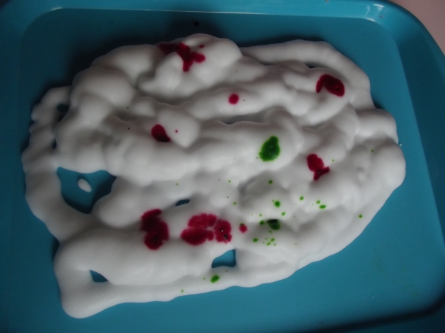 Рисование на пене . Рисование на пене .